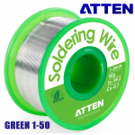 ATTEN Soldering Wire Green 1-50 κόλληση RoHS για ηλεκτρικό κολλητήρι και αερίου 1mm 50gr Sn99.3 Cu0.7 χειροτεχνίες μοντελισμό